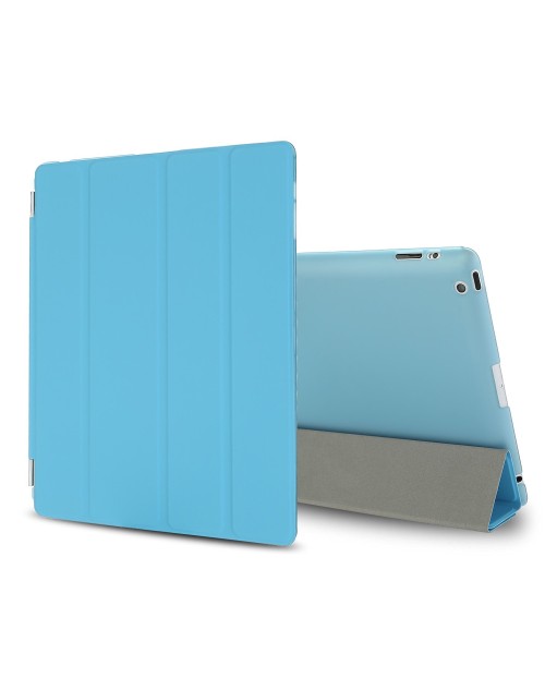 iPad Mini Case, iPad Mini 2 / Mini 3 Case,iPad Mini Smart Case Cover [Synthetic Leather] and Translucent Frosted Back Magnetic Cover with Sleep / Wake Function [Ultra Slim] [Light Weight] for Apple iPad Mini 1/2/3-Blue